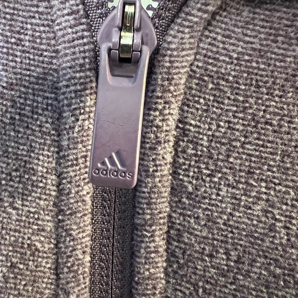 Adidas Purple Sweatshirt with High Collar and Full Zip - Picture 11 of 16